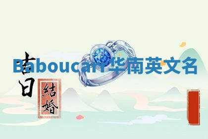 Baboucarr华南英文名