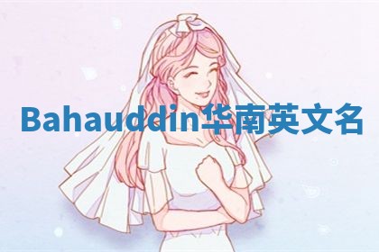 Bahauddin华南英文名