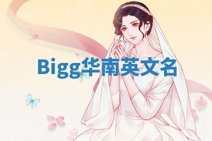 Bigg华南英文名