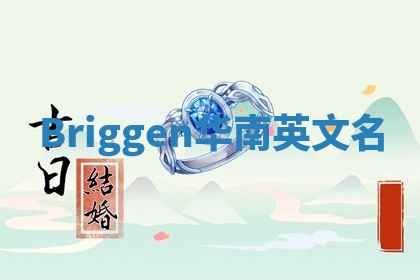 Briggen华南英文名