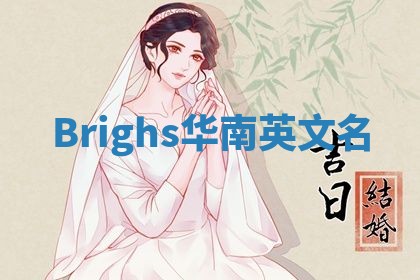 Brighs华南英文名