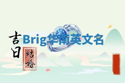 Brig华南英文名