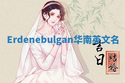 Erdenebulgan华南英文名