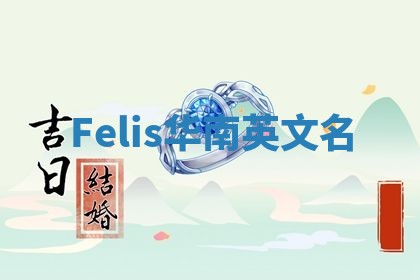 Felis华南英文名