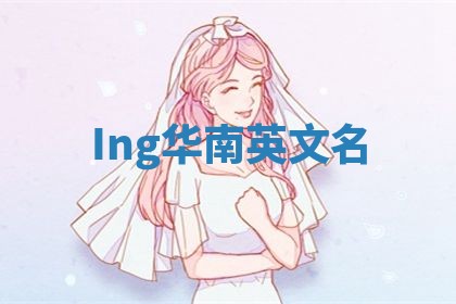 Ing华南英文名