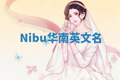 Nibu华南英文名