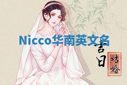 Nicco华南英文名 Nicco华南英文名