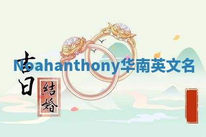 Noahanthony华南英文名