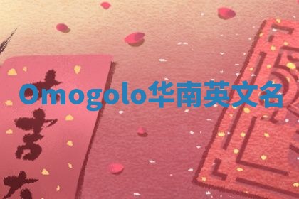 Omogolo华南英文名