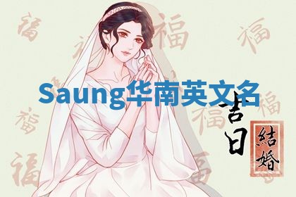 Saung华南英文名