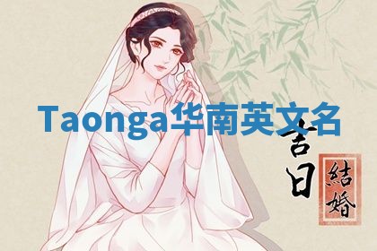 Taonga华南英文名