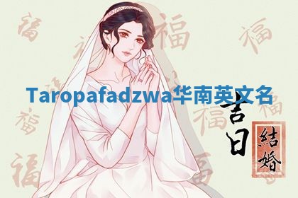 Taropafadzwa华南英文名