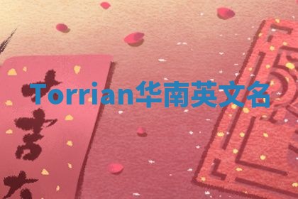 Torrian华南英文名