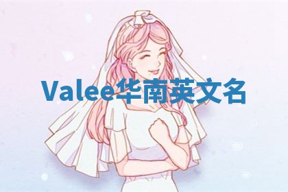 Valee华南英文名