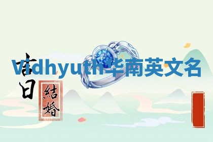 Vidhyuth华南英文名