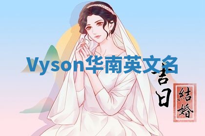 Vyson华南英文名