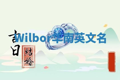 Wilbor华南英文名