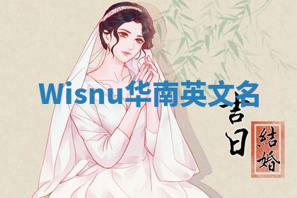 Wisnu华南英文名