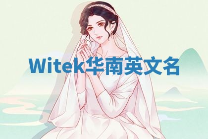 Witek华南英文名